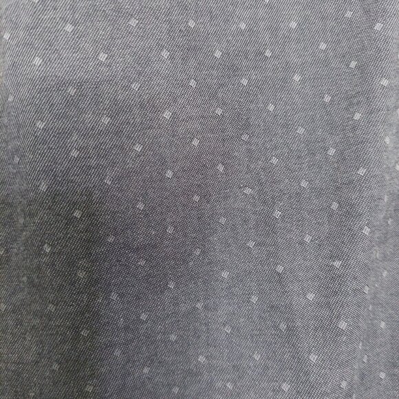 Michael Kors Mens Slim Fit Dress Shirt Size L 16 34/35 Drk Gray With Subtle Dots - Picture 5 of 9